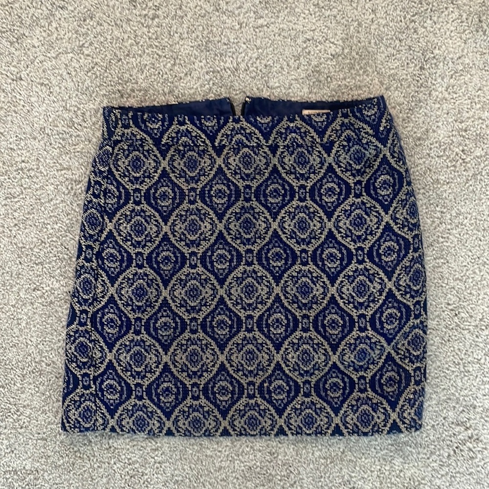 JCrew Blue Mini Skirt